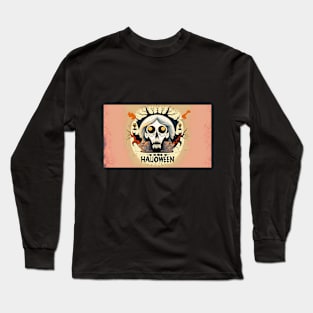 Spooky Skeleton Pop-Out Long Sleeve T-Shirt